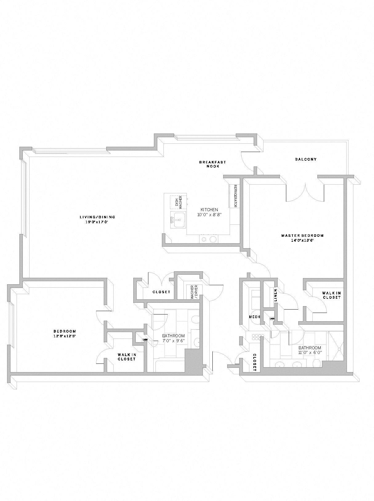 Floor Plan B4 2 Bed 2 Bath B4 Floor Plan 22